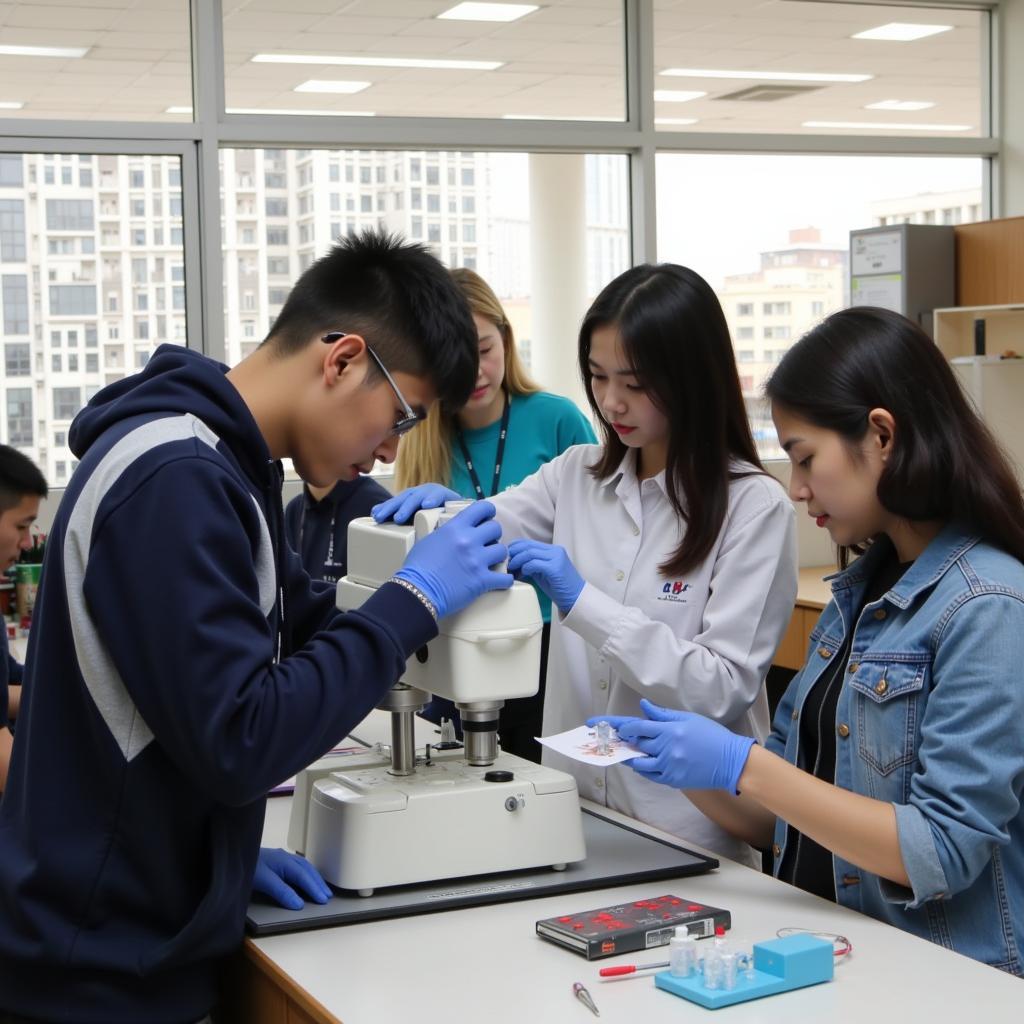 Students Engaging in Hands-on Activities in the ASEAN METU NCC Lab