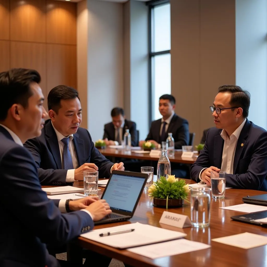 ASEAN Ministers collaborating on cybersecurity strategies