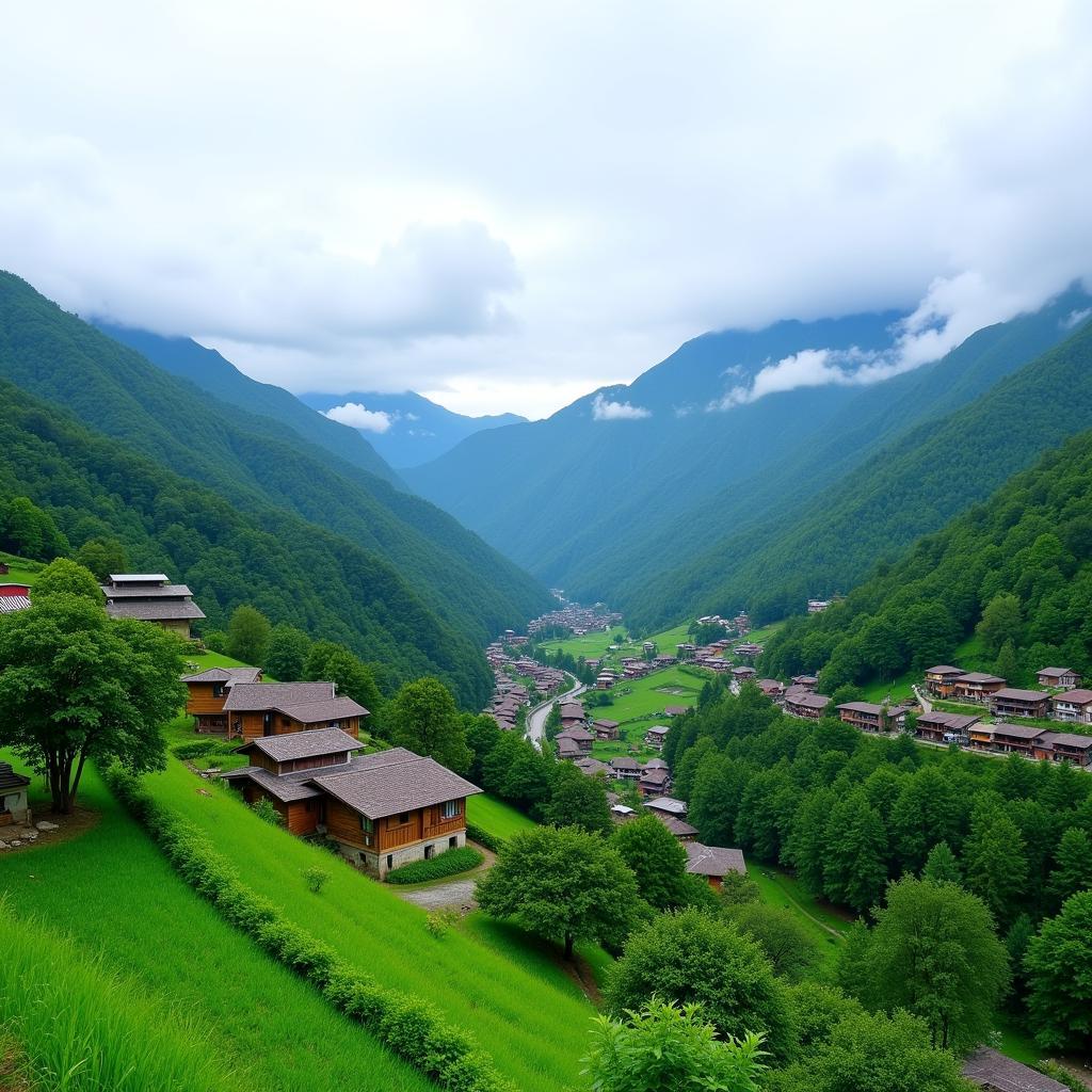 Southeast Asian Mountain Landscape