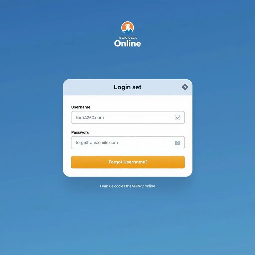 ASEAN Online Platform Login Screen