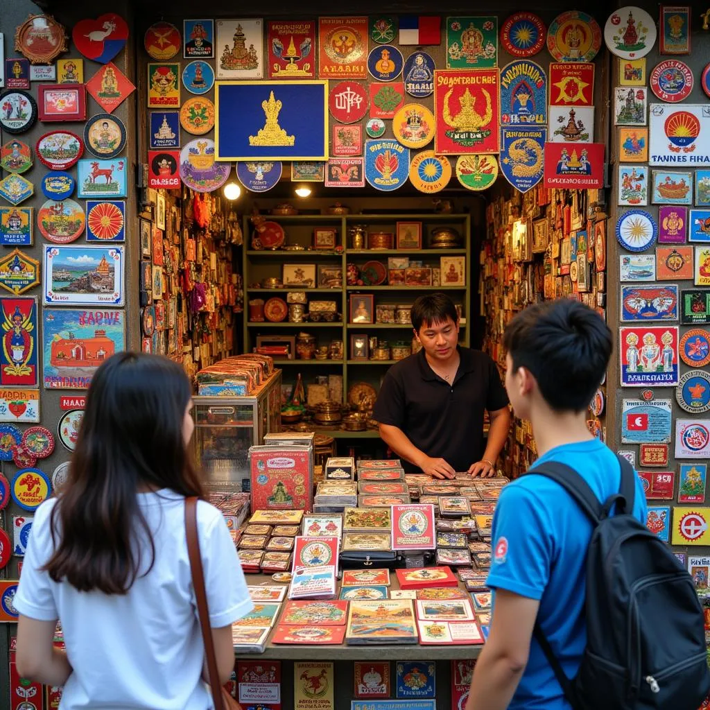 Asean Patches for Sale at a Local Market