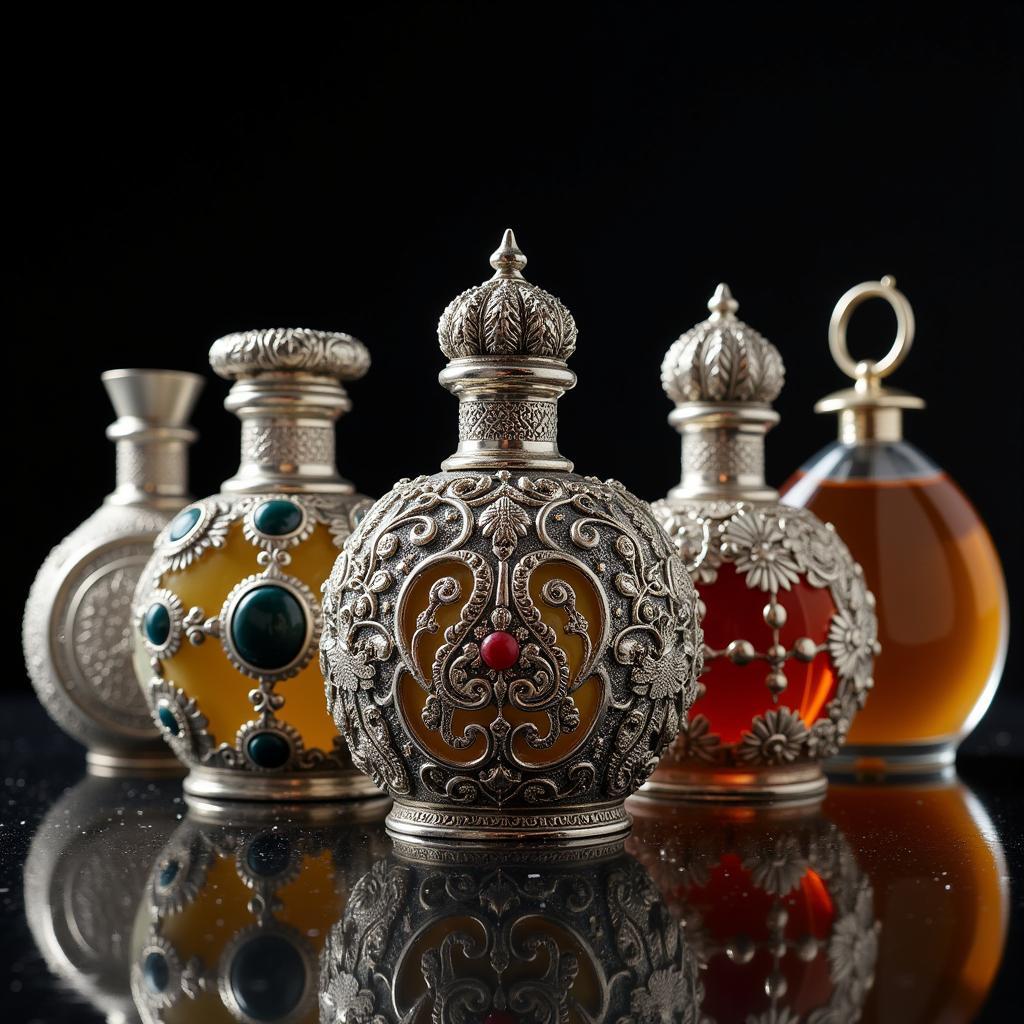 Exquisite perfume bottles showcasing ASEAN craftsmanship