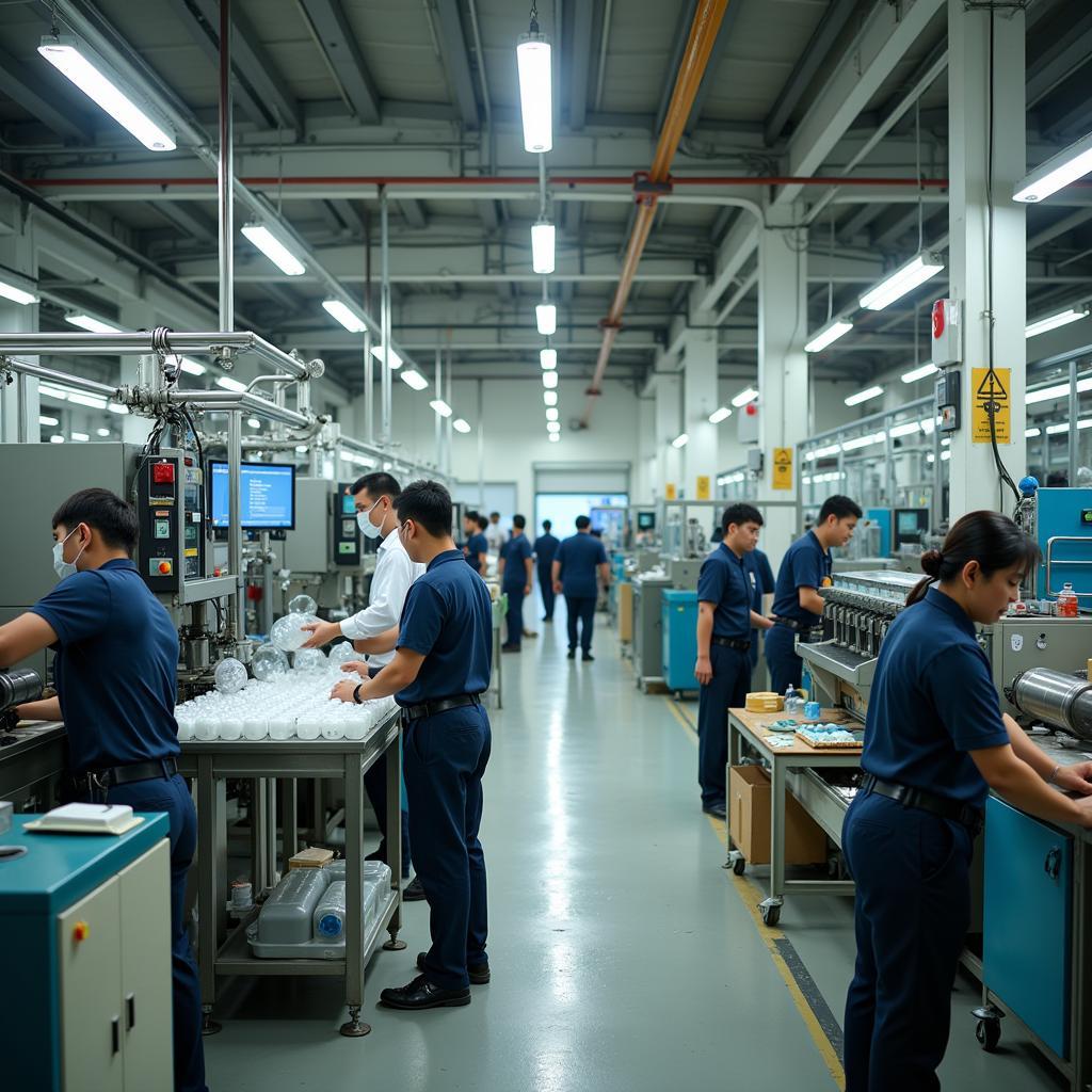 Modern Plastic Manufacturing Facility in Southeast Asia