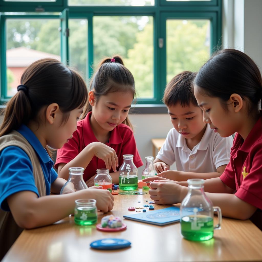 Students Engaging in Hands-on Science Activities