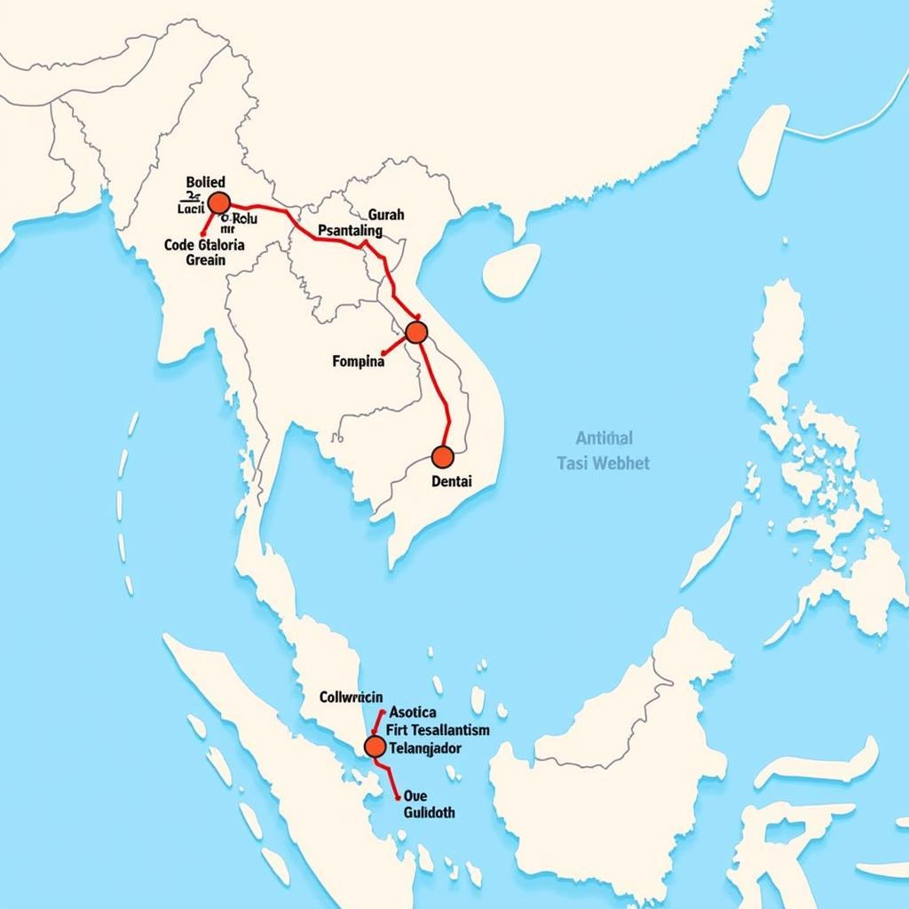 Map of ASEAN Railway Network