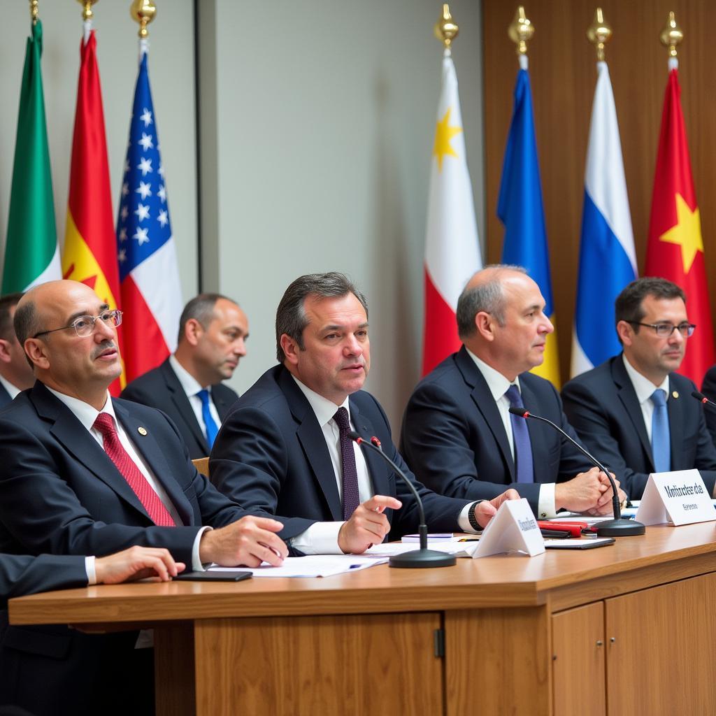 Key Discussions at the ASEAN Regional Forum: Representatives from member states addressing critical regional security concerns.