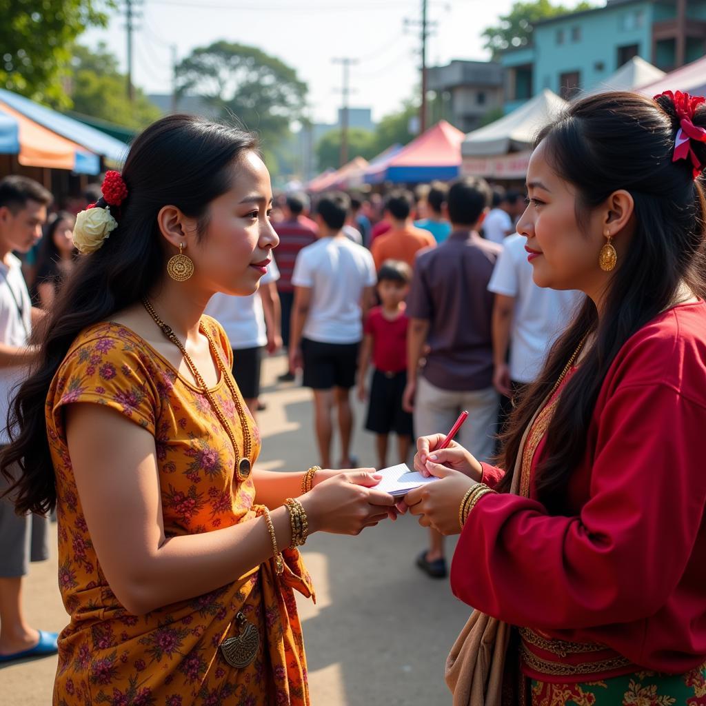 Researcher Participating in a Community Event