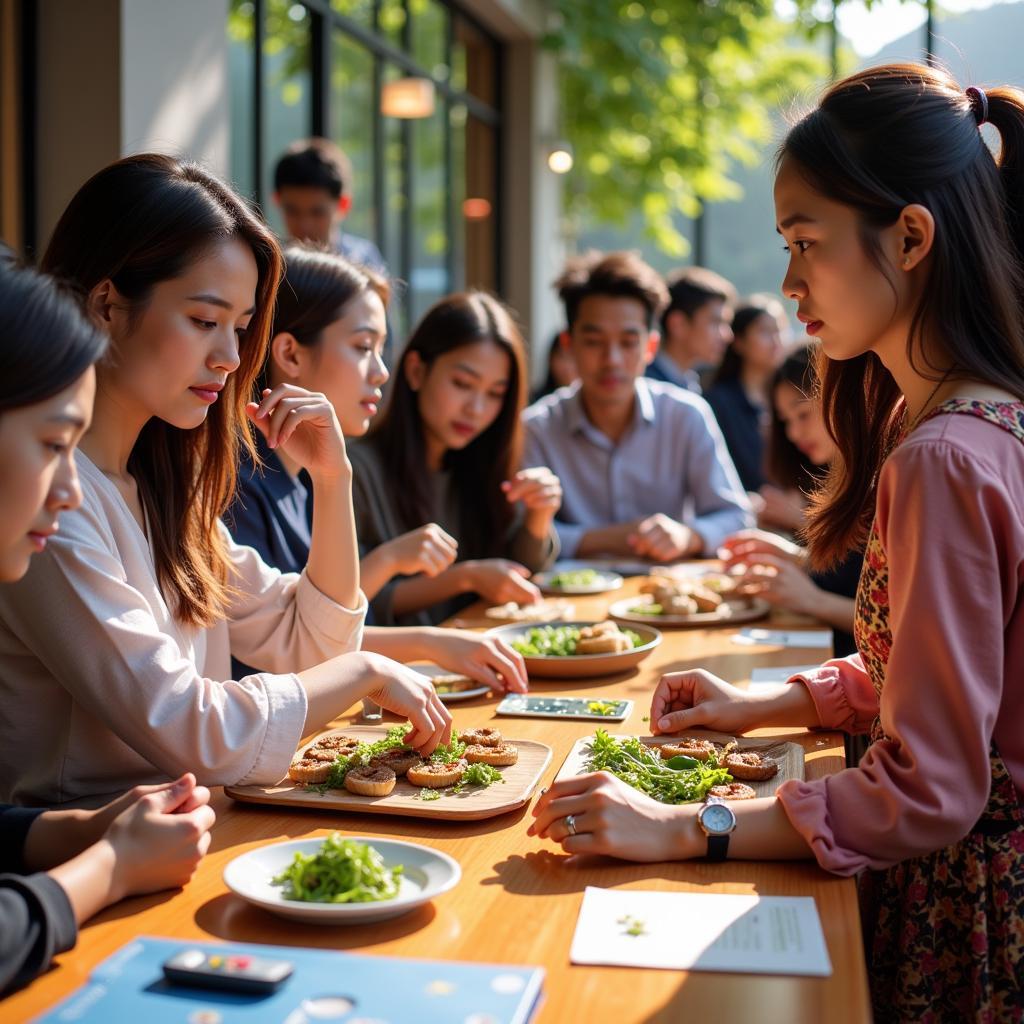 Participants in an ASEAN-ROK cultural exchange program