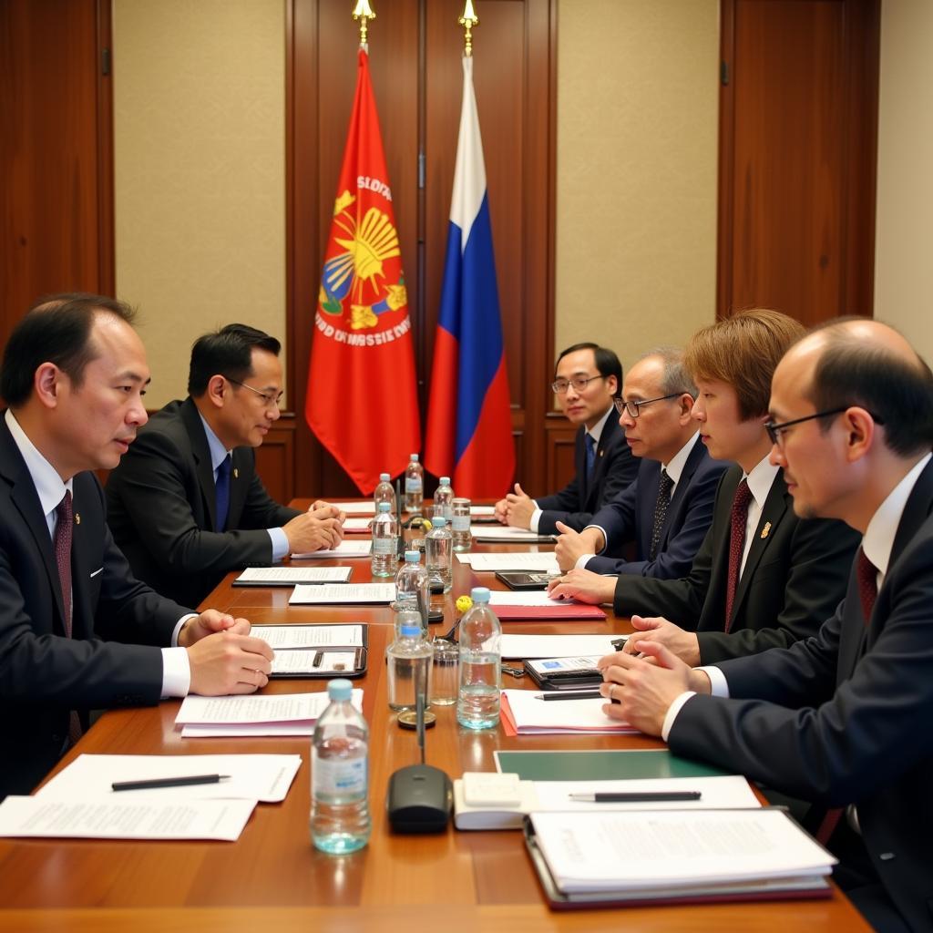 Early meetings between ASEAN and Russian officials