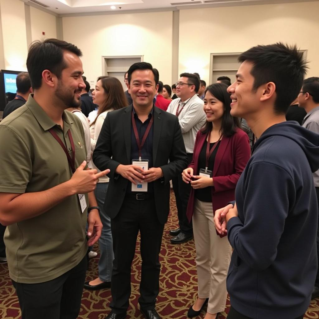 Attendees networking during a break at the ASEAN Scientific Sessions 2018