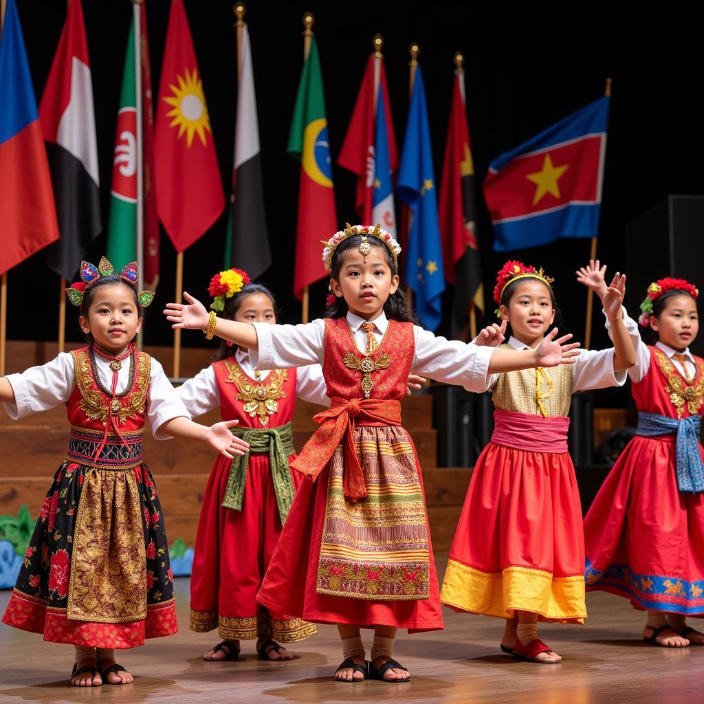  ASEAN Scouts in cultural performance 