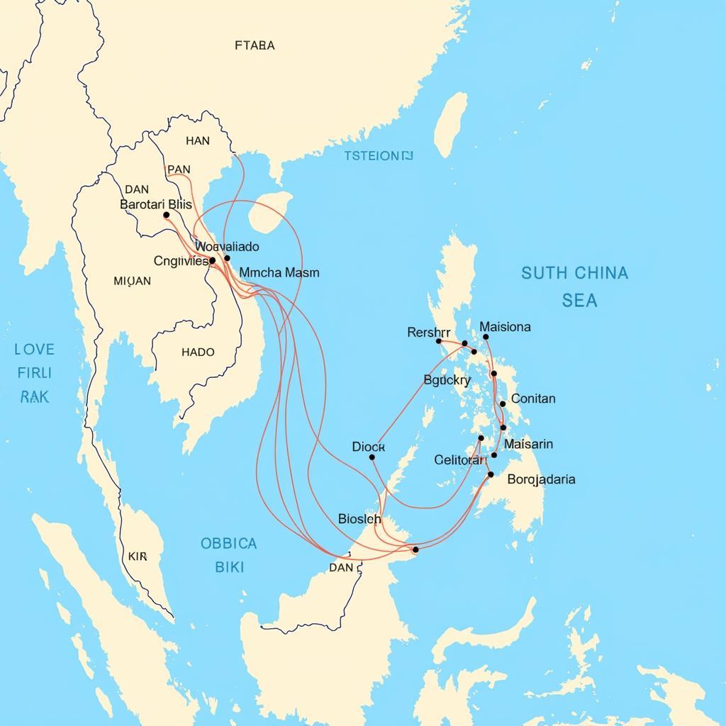 Major ASEAN Shipping Routes