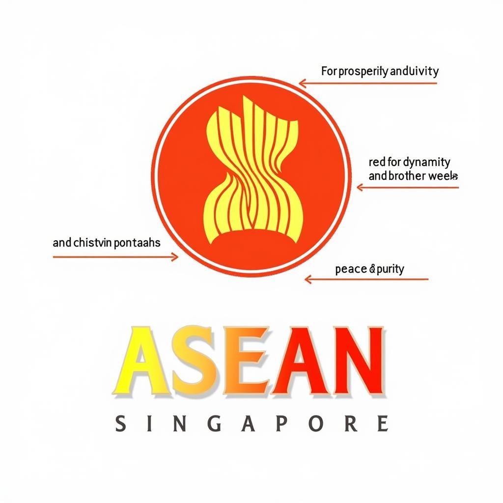 ASEAN Singapore Logo Color Symbolism