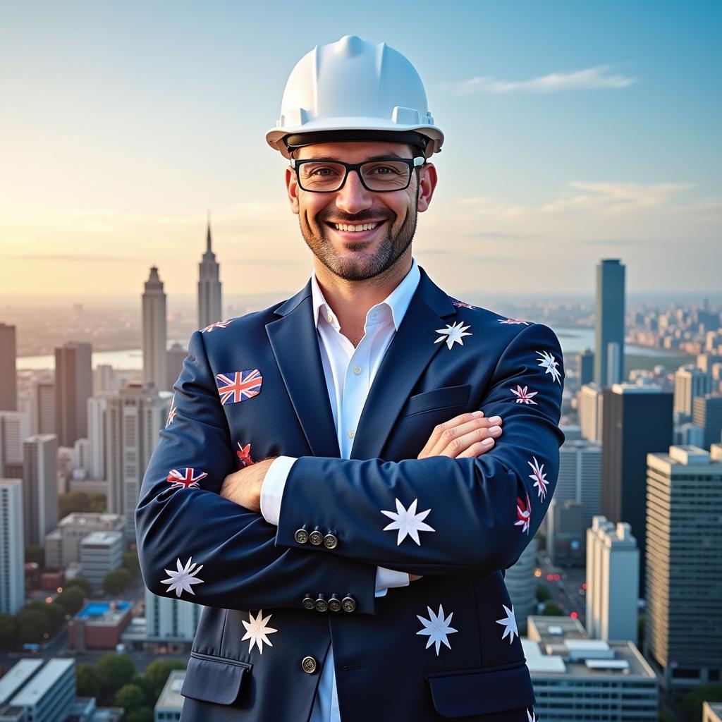 Australian Engineer Overlooking the ASEAN Skyline