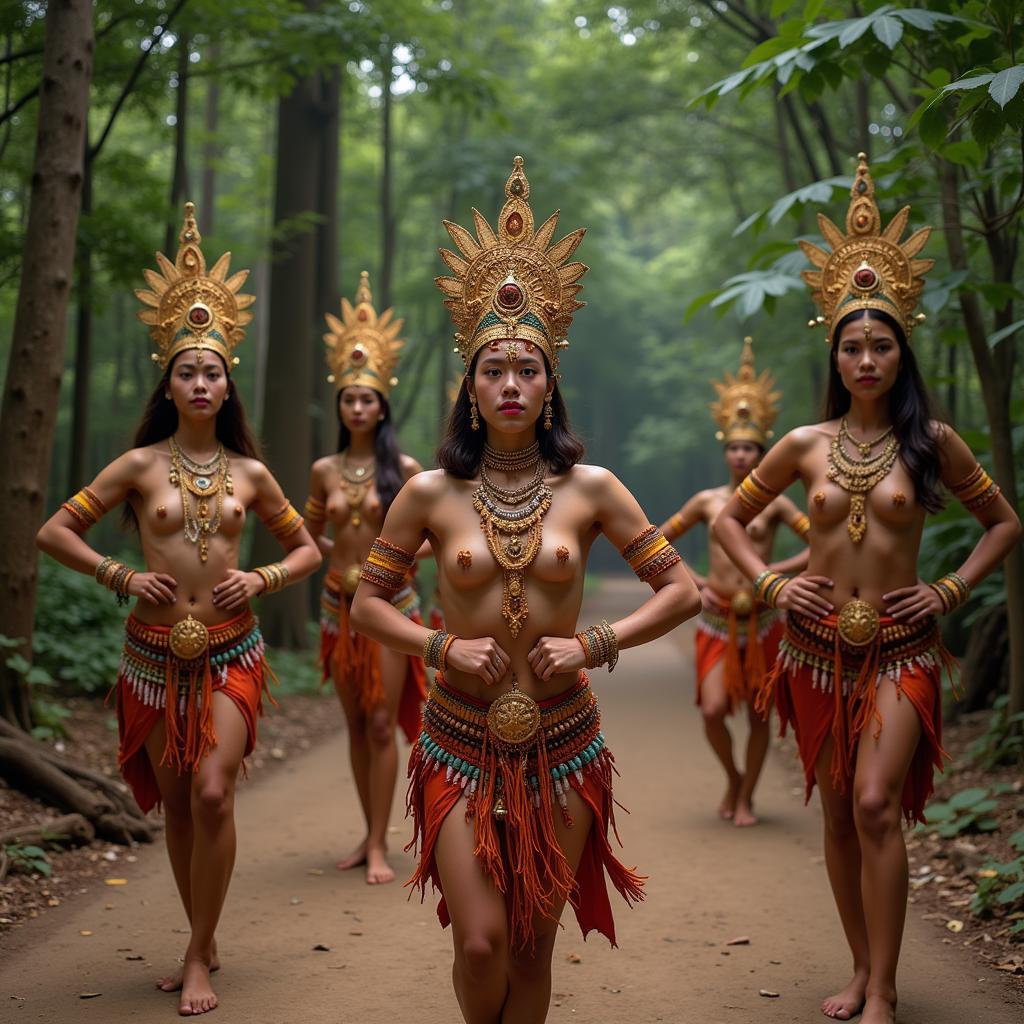 Traditional ASEAN Spiritual Dance Depicting Symbolic Nudity