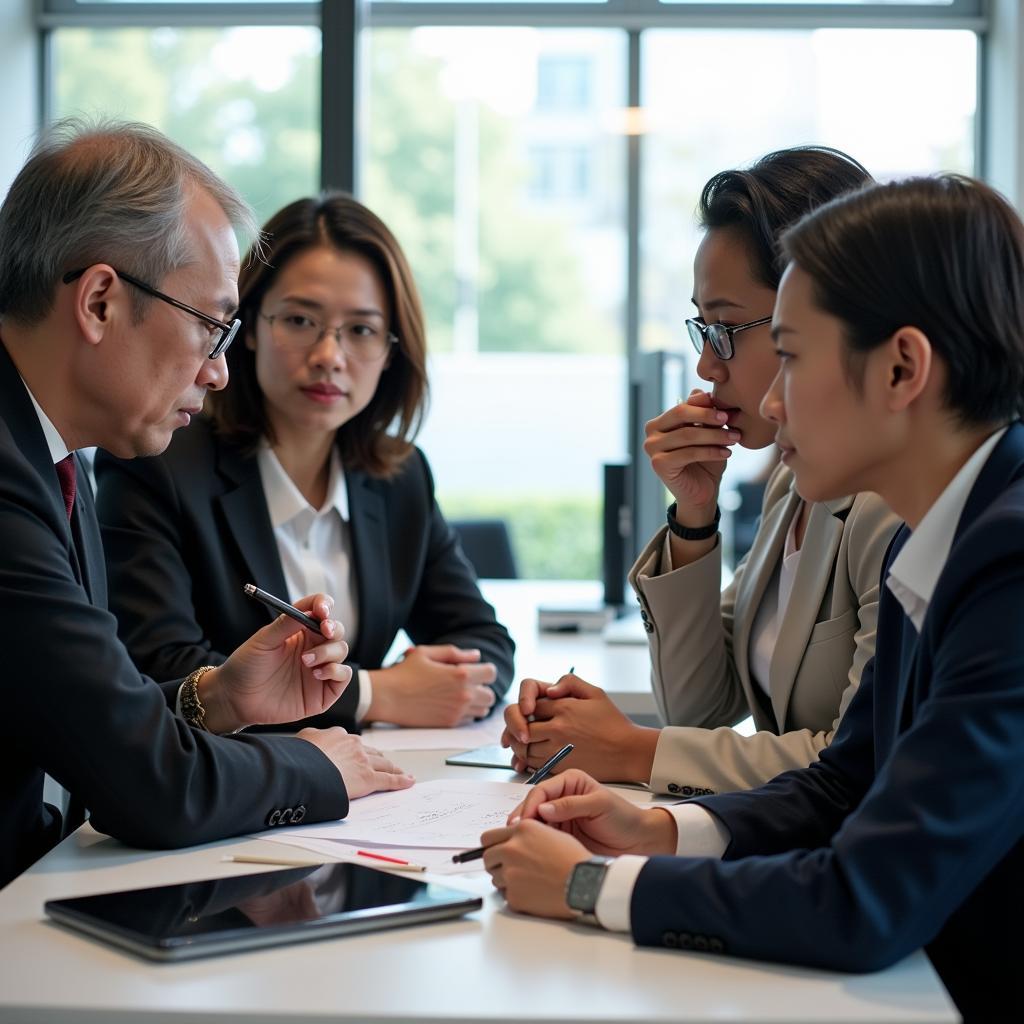 ASEAN staff addressing regional challenges