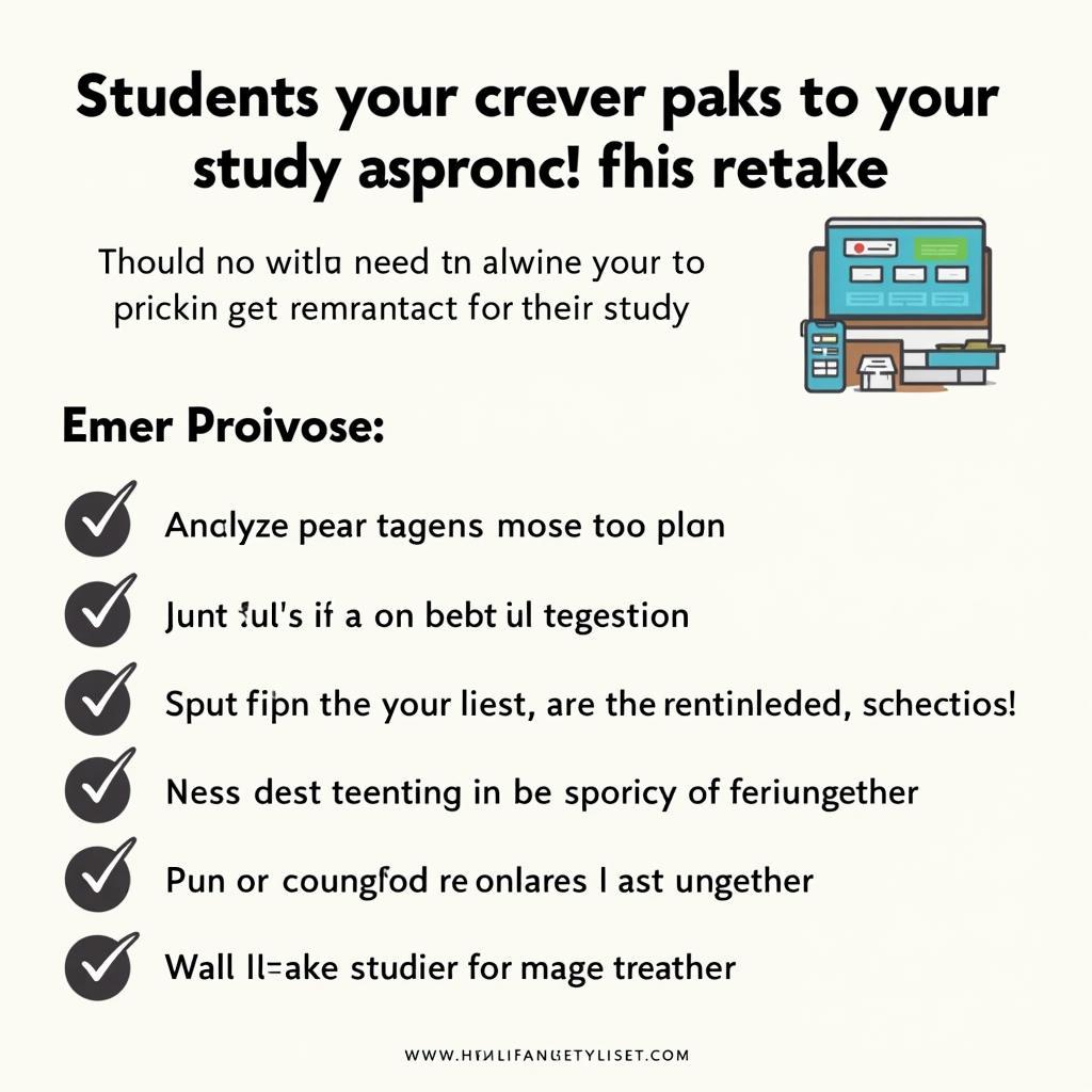 A student reviewing study materials and test-taking strategies