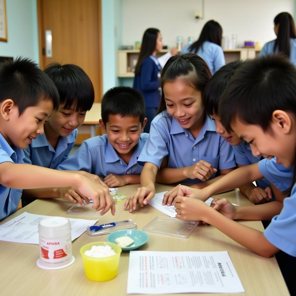 ASEAN Students Engaged in a Science Project