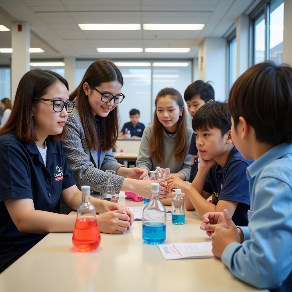 Students in a Science Lab