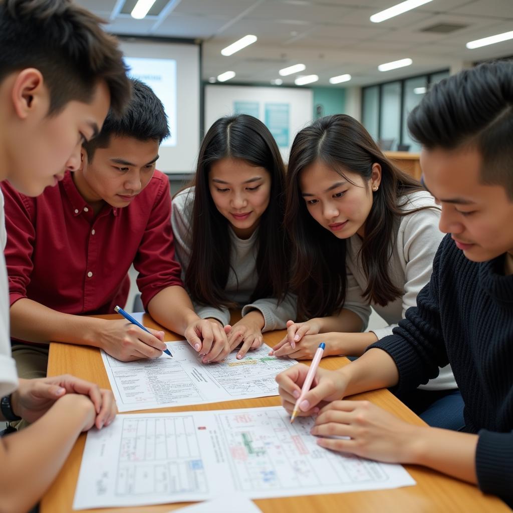 Students Collaborating on a Project