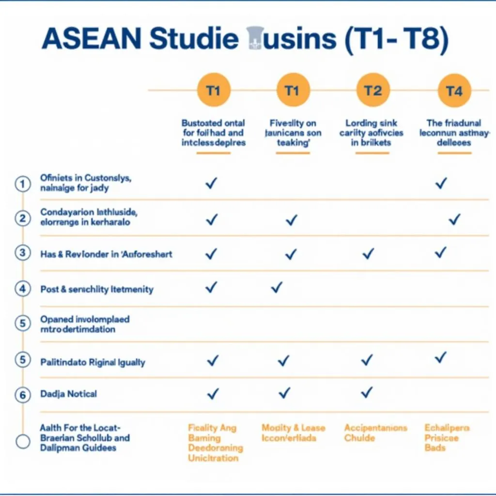 ASEAN Studies Levels Chart