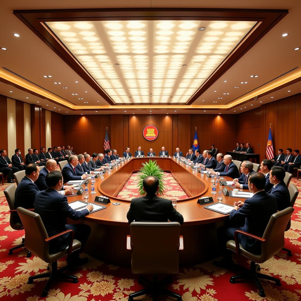 ASEAN Leaders at a Summit Meeting