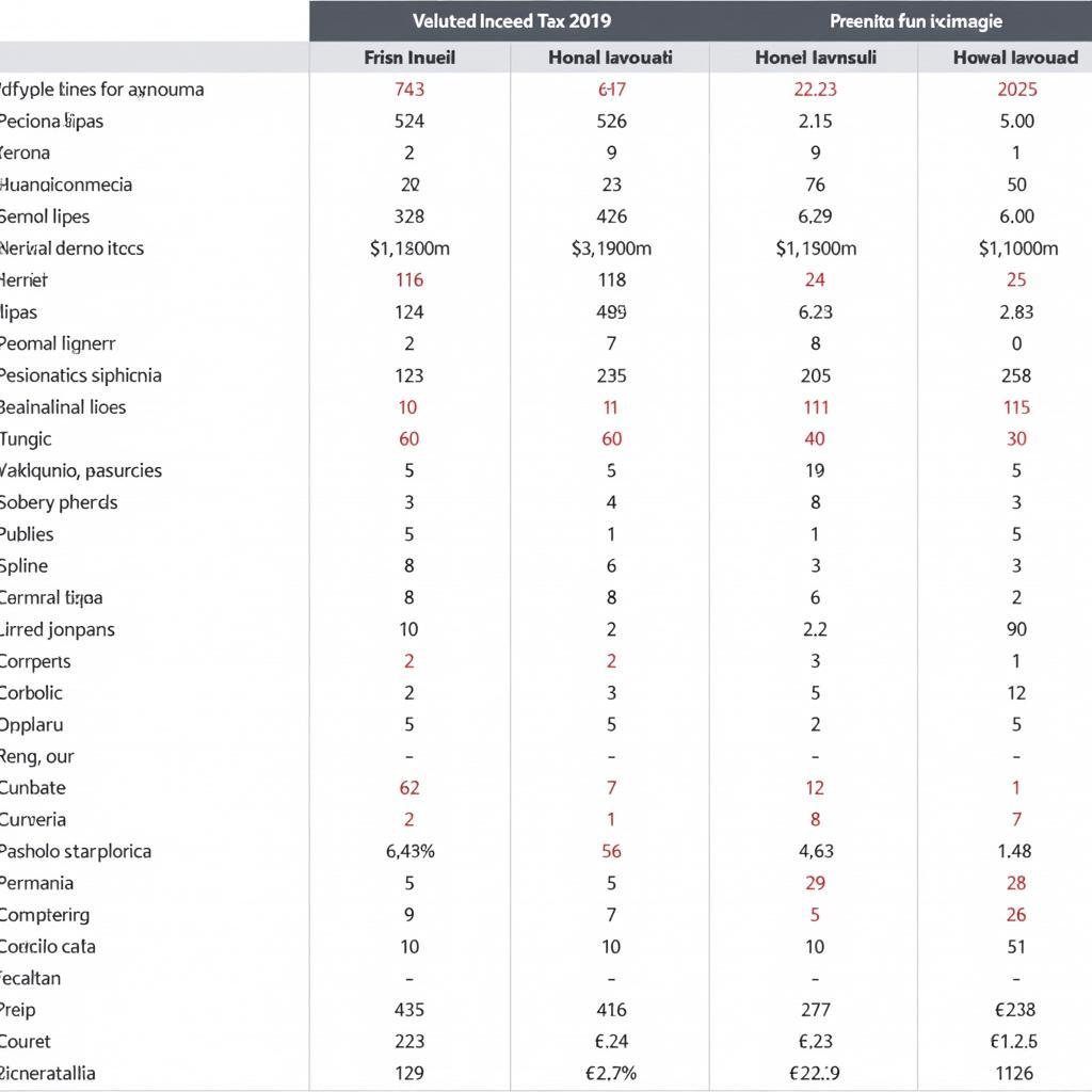 Comparison of ASEAN Tax Rates in 2019-2020