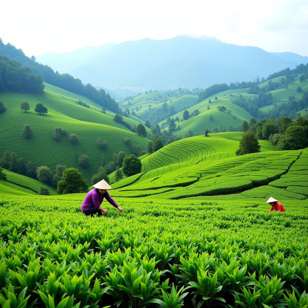 Tea Plantation in Southeast Asia