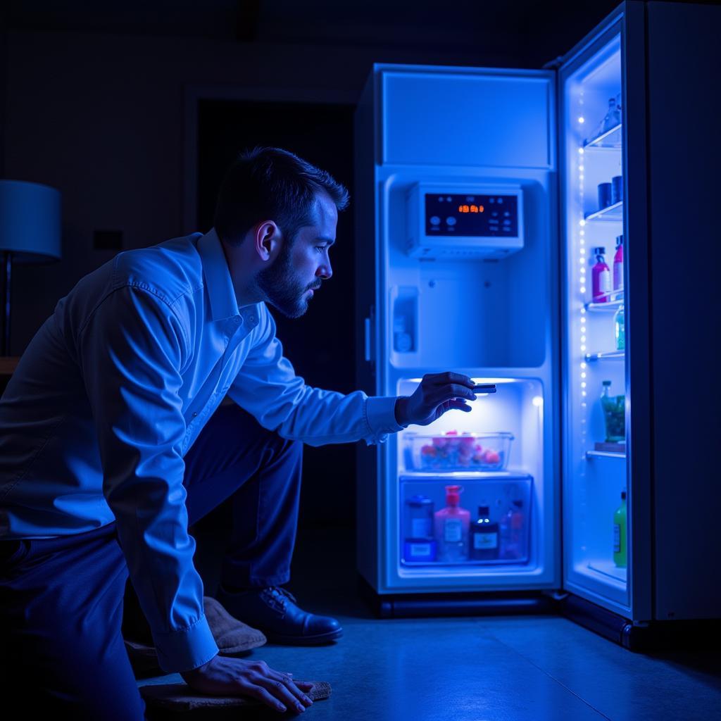 ASEAN Technician Performing Fluorescent Dye Test