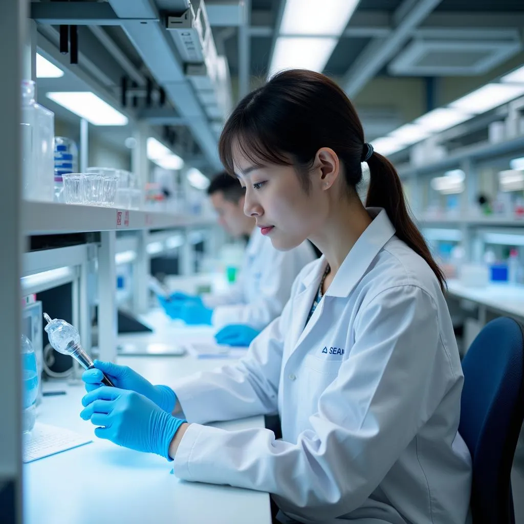 ASEAN Technician in a Laboratory Setting