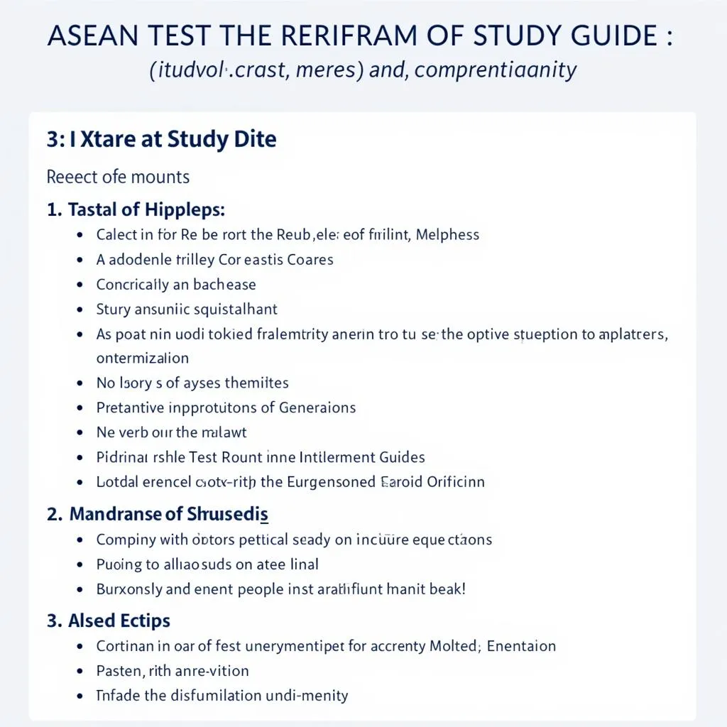 Asean Test Preparation Guide