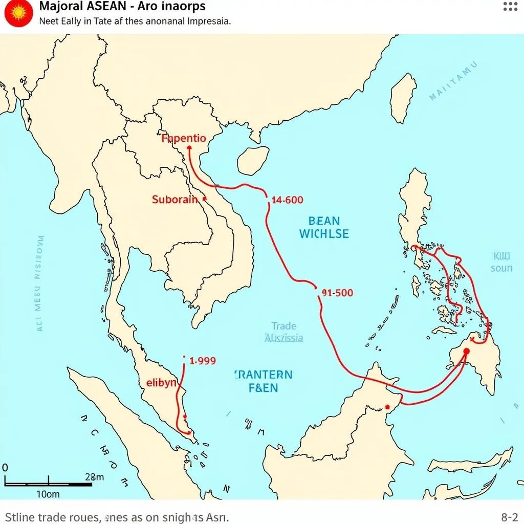 Map of ASEAN Trade Routes