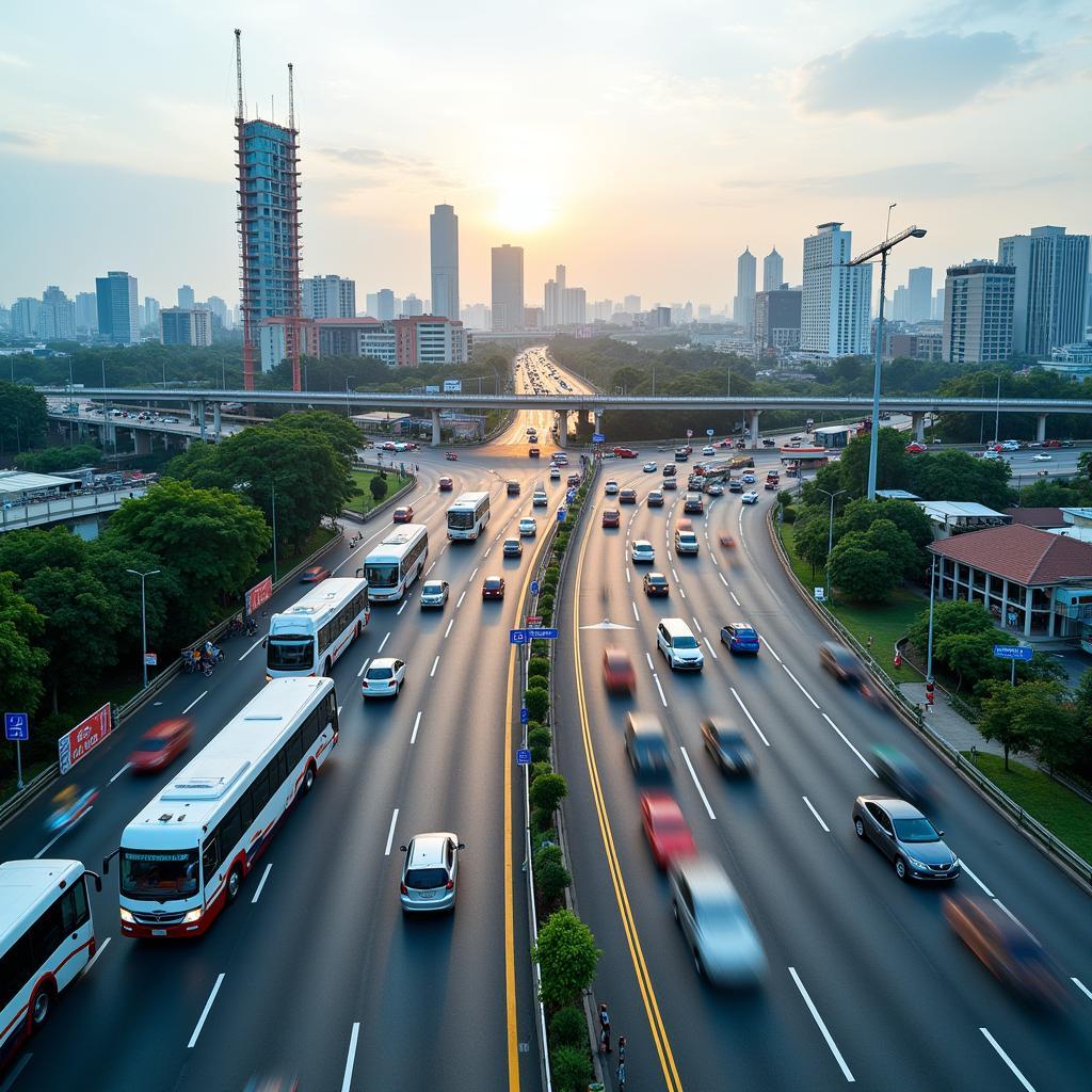 ASEAN traffic and infrastructure development