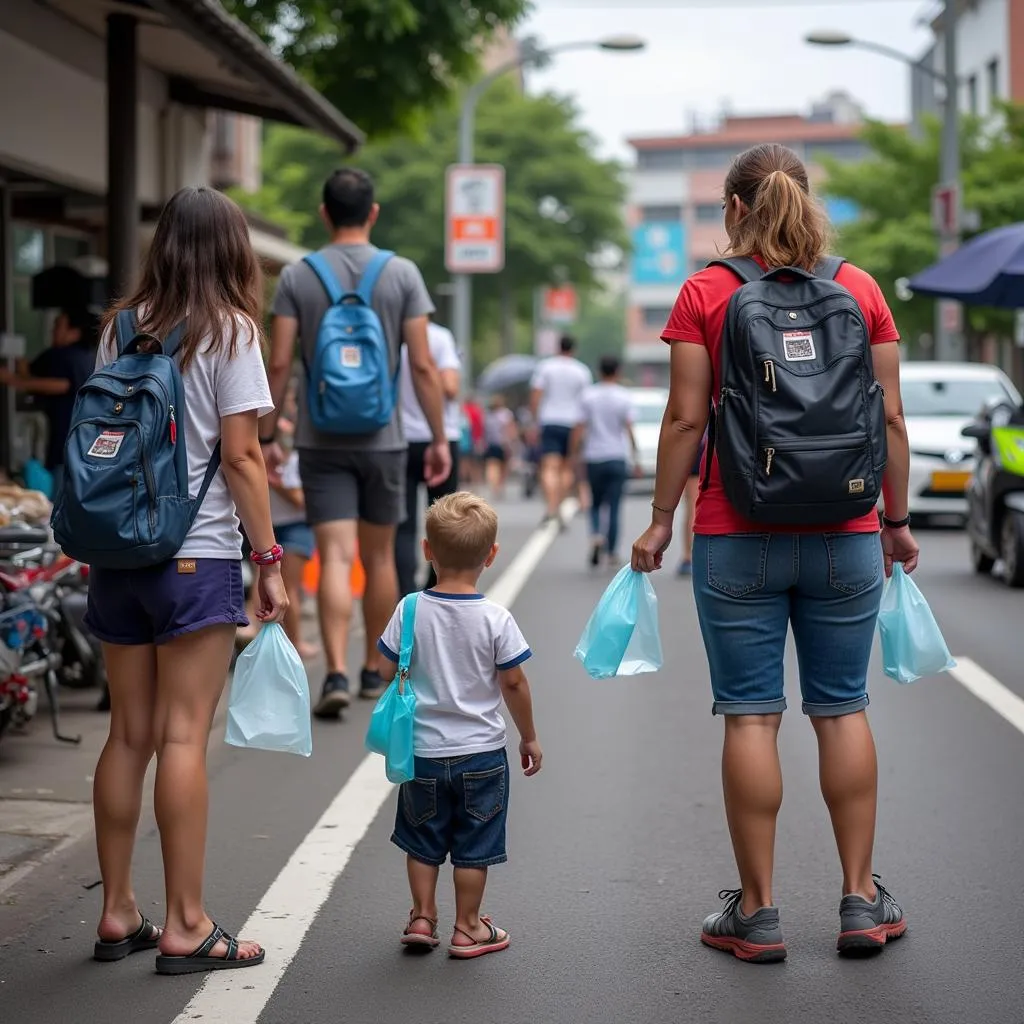 People using water pouches on the go in ASEAN