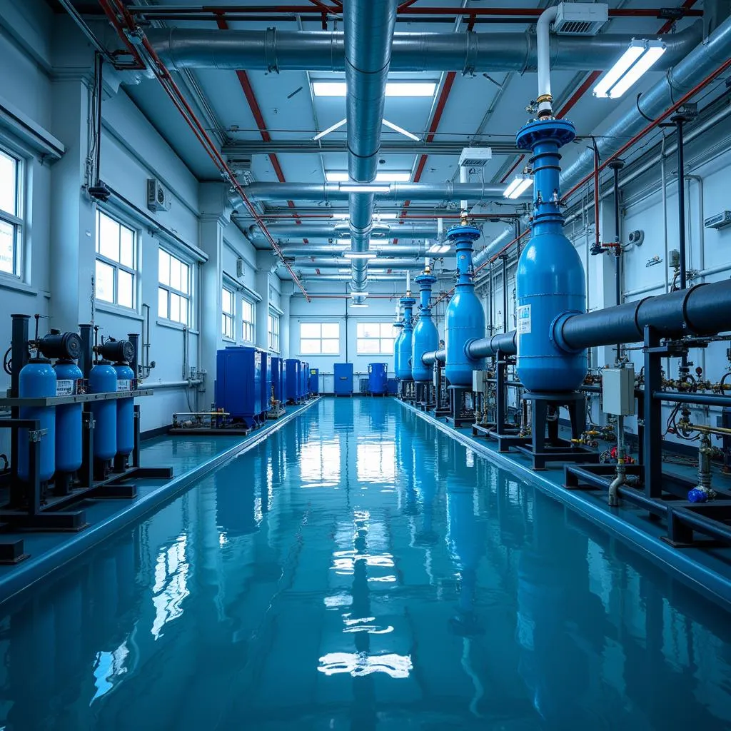 Modern Water Treatment Facility in Southeast Asia