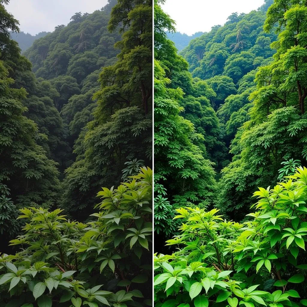 Before and After: Exploring the Malaysian Rainforest