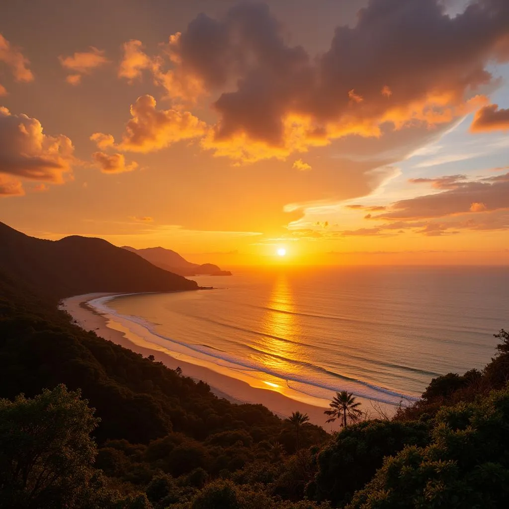 Stunning Sunset in Thailand