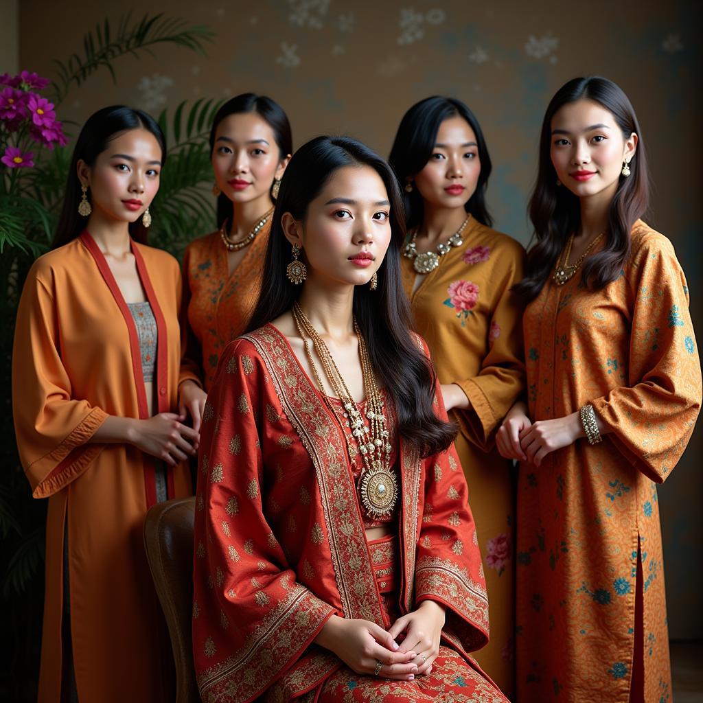 Women in Traditional ASEAN Clothing