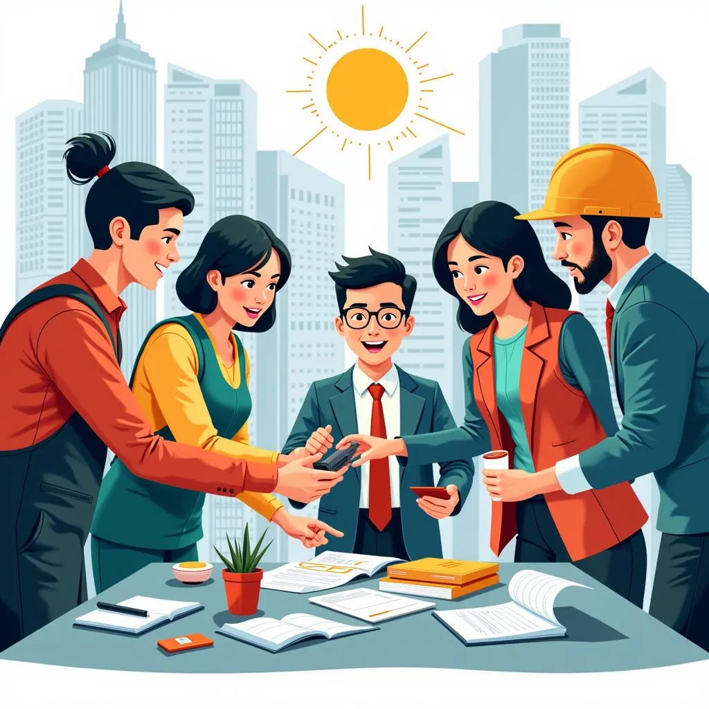 Diverse ASEAN Workforce Collaborating