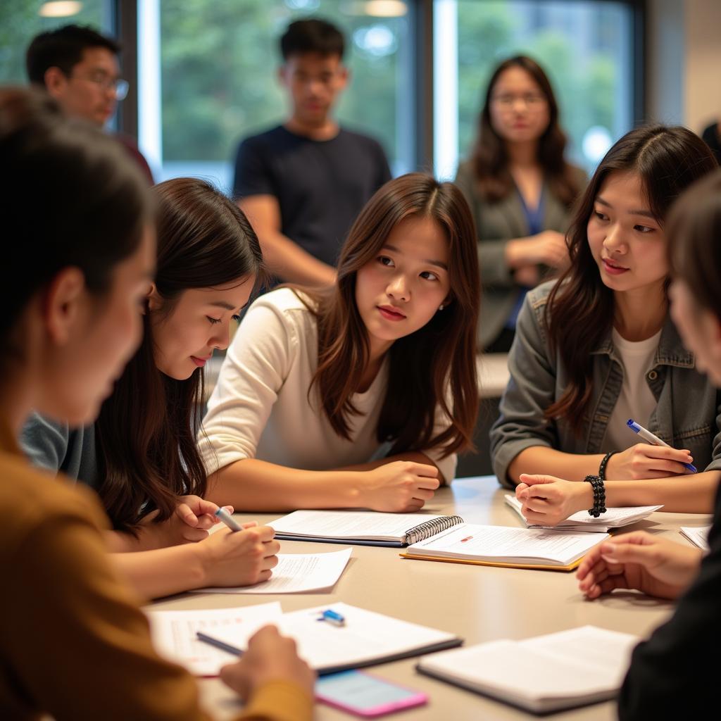 Youth delegates participating in a breakout session at the ASEAN Youth Summit