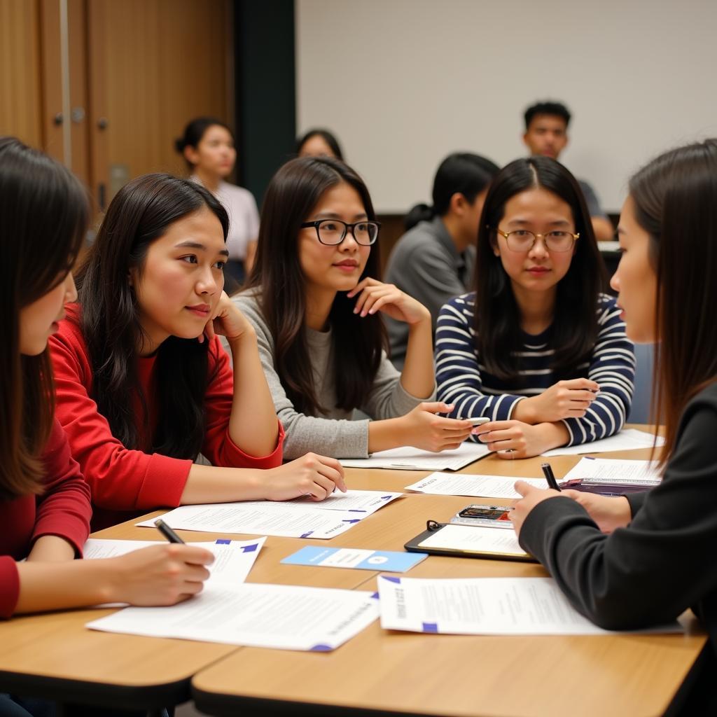 Young delegates from ASEAN countries and beyond participate in an interactive session at the ASEAN Youth Summit held alongside the ASEAN Conference York