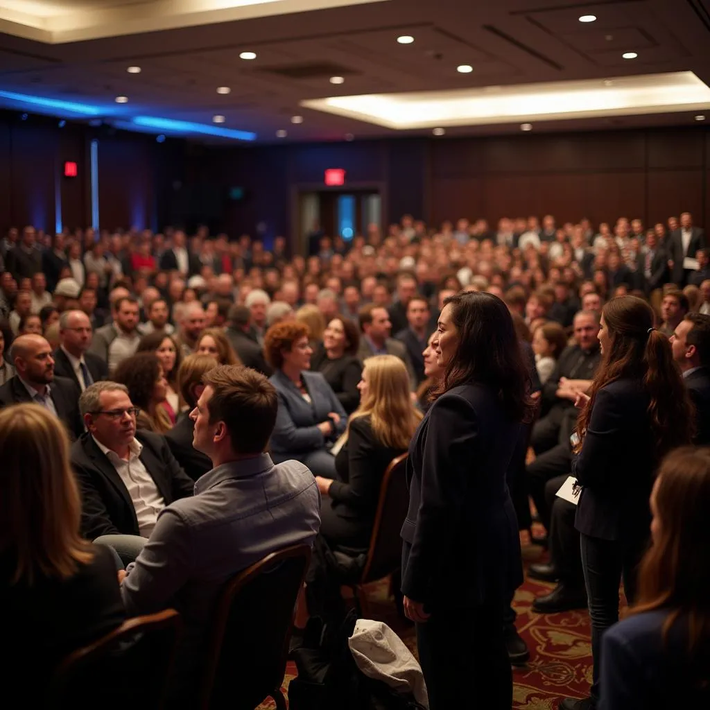 Attendees at the ASEE Conference