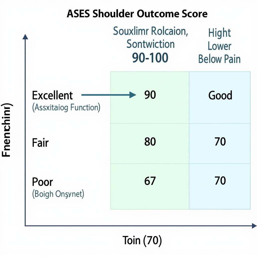 ASES Shoulder Outcome Score Chart