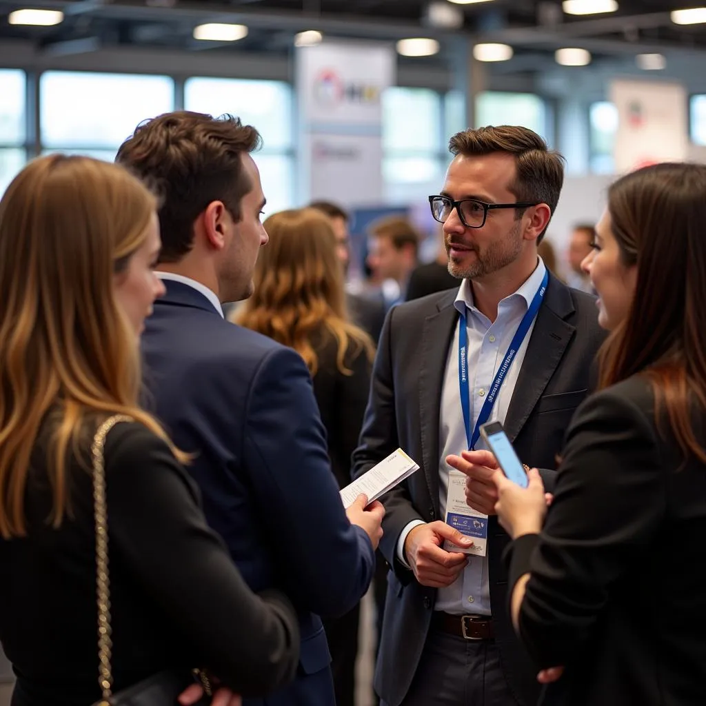 Attendees Networking at Solar Energy Storage Expo