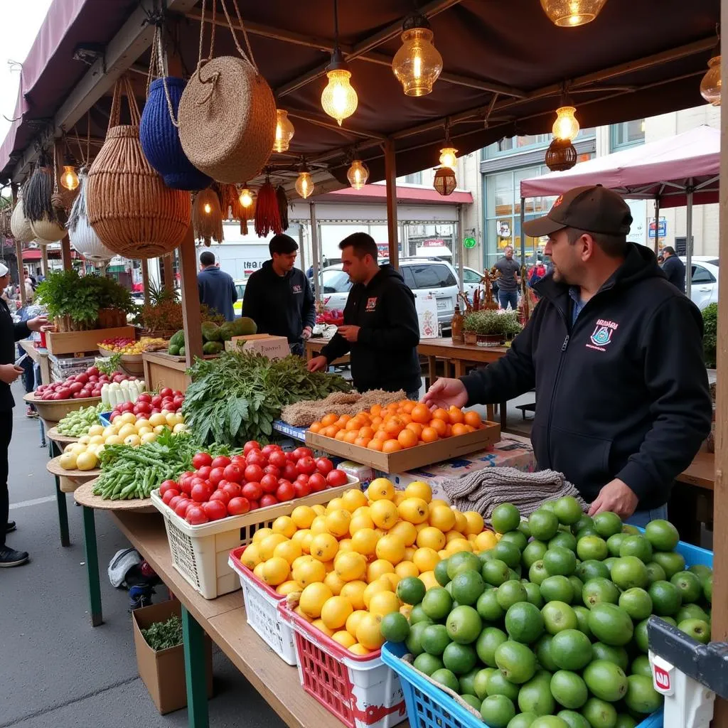 Local market in Le Chêne-Vert