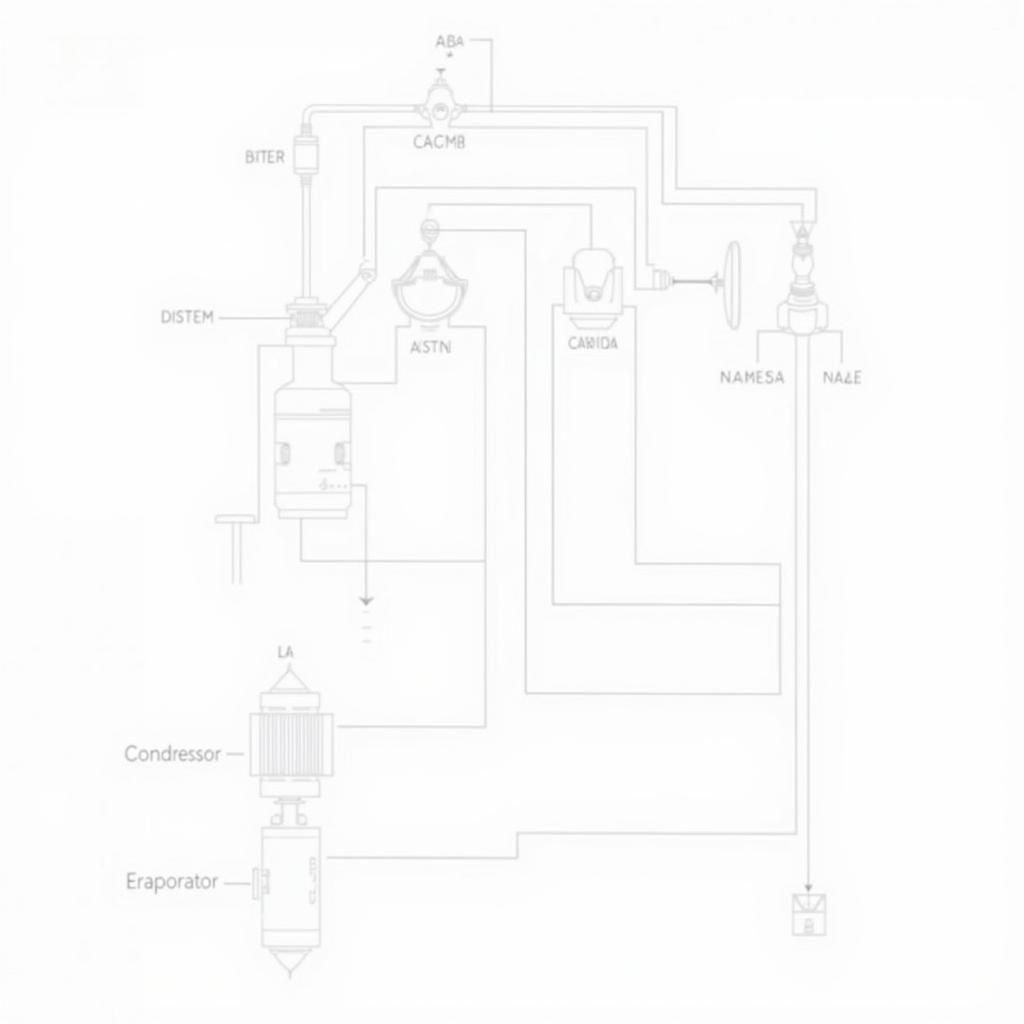 Automotive AC System Diagram