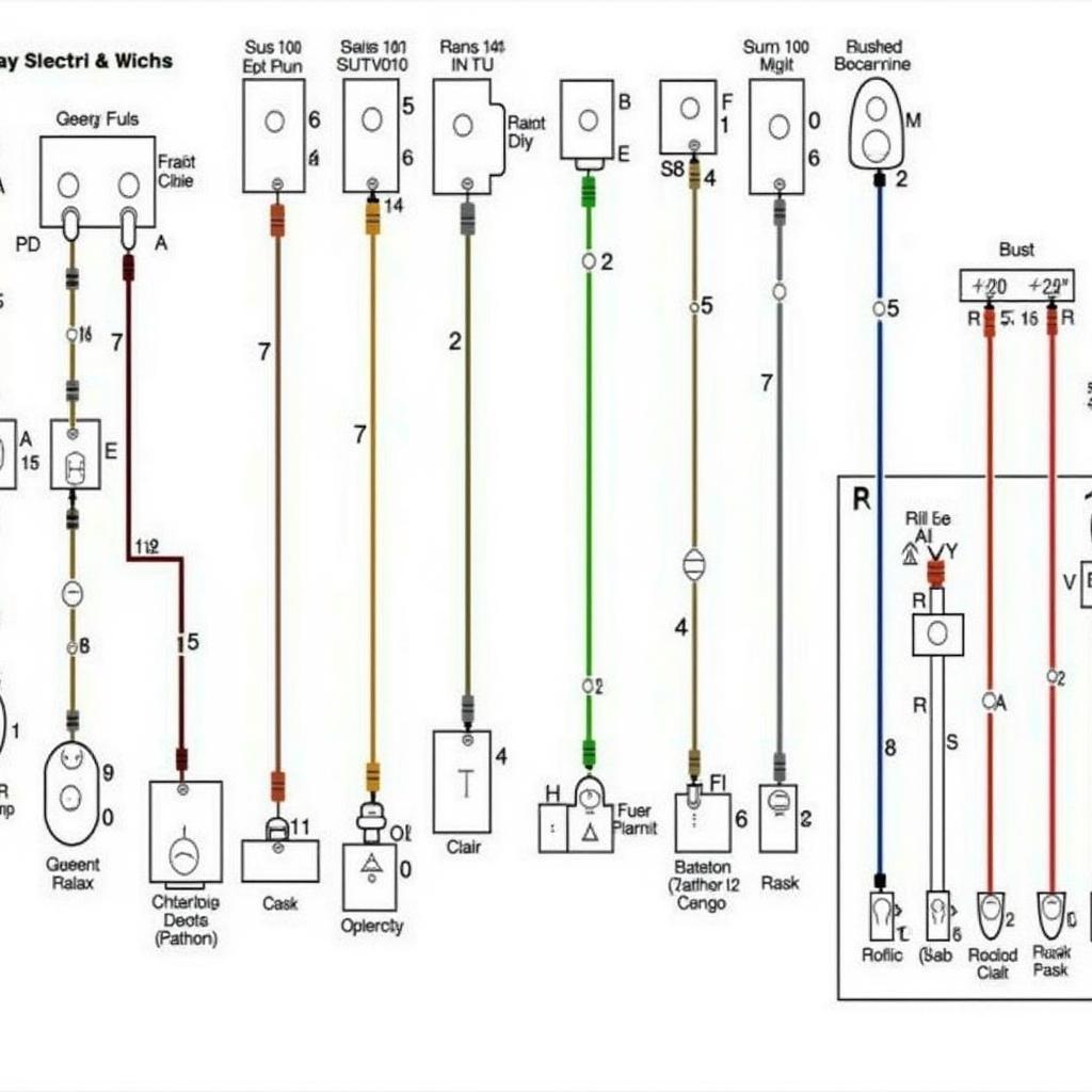 Complex Automotive Electrical Wiring Diagram