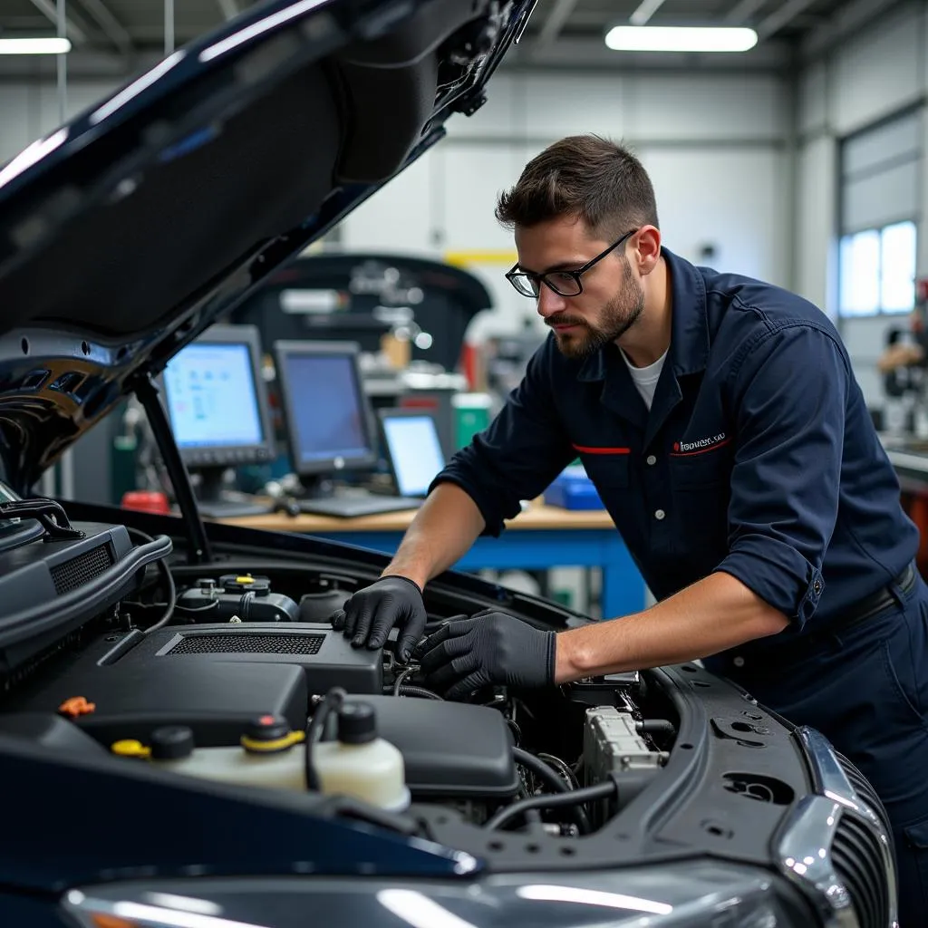 Automotive Technician at Work