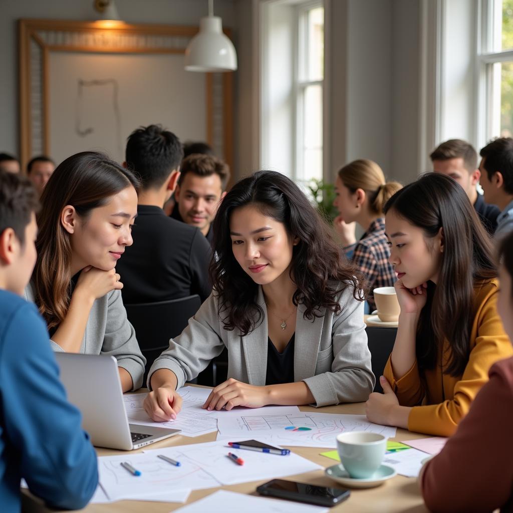 Participants actively engaged in a workshop at BarCamp ASEAN 2019