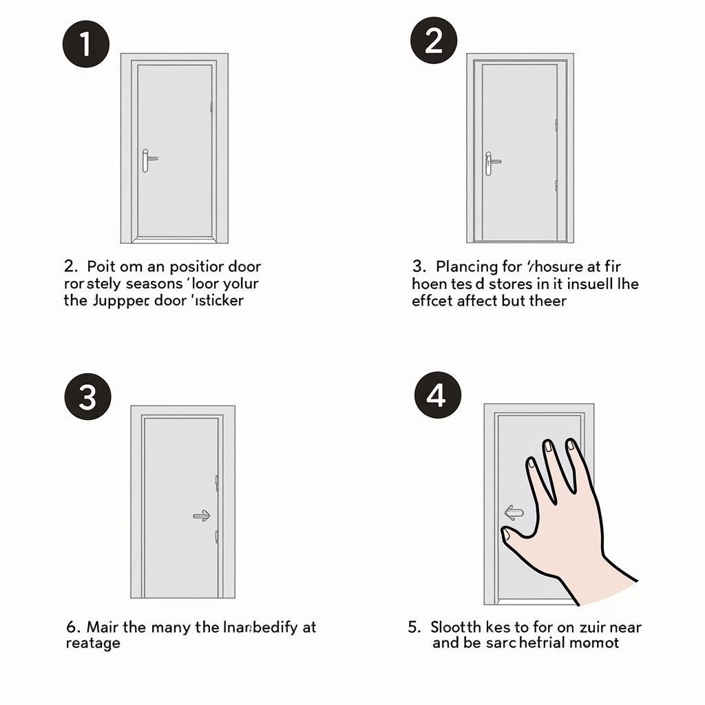 Installing a Bathroom Door Sticker